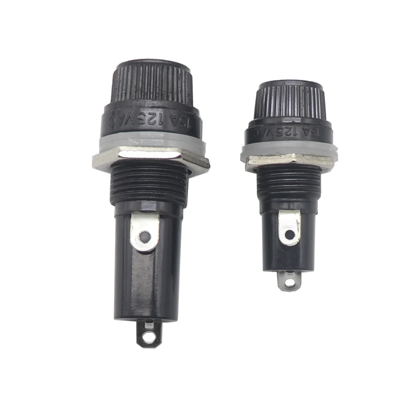 【4-2PCS】5X20mm 6X30mm Glass Fuse Holders Insurance Tube Socket Fuse Holder for insurance Panel Mount Fuse Holder
