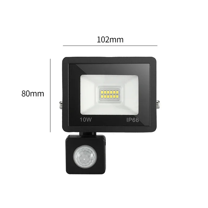 10W-150W PIR Motion Sensor Led Floodlights Ip66 Waterproof Led 220v Hanging Outdoor Wall Lamp Floodlight Outdoor Light