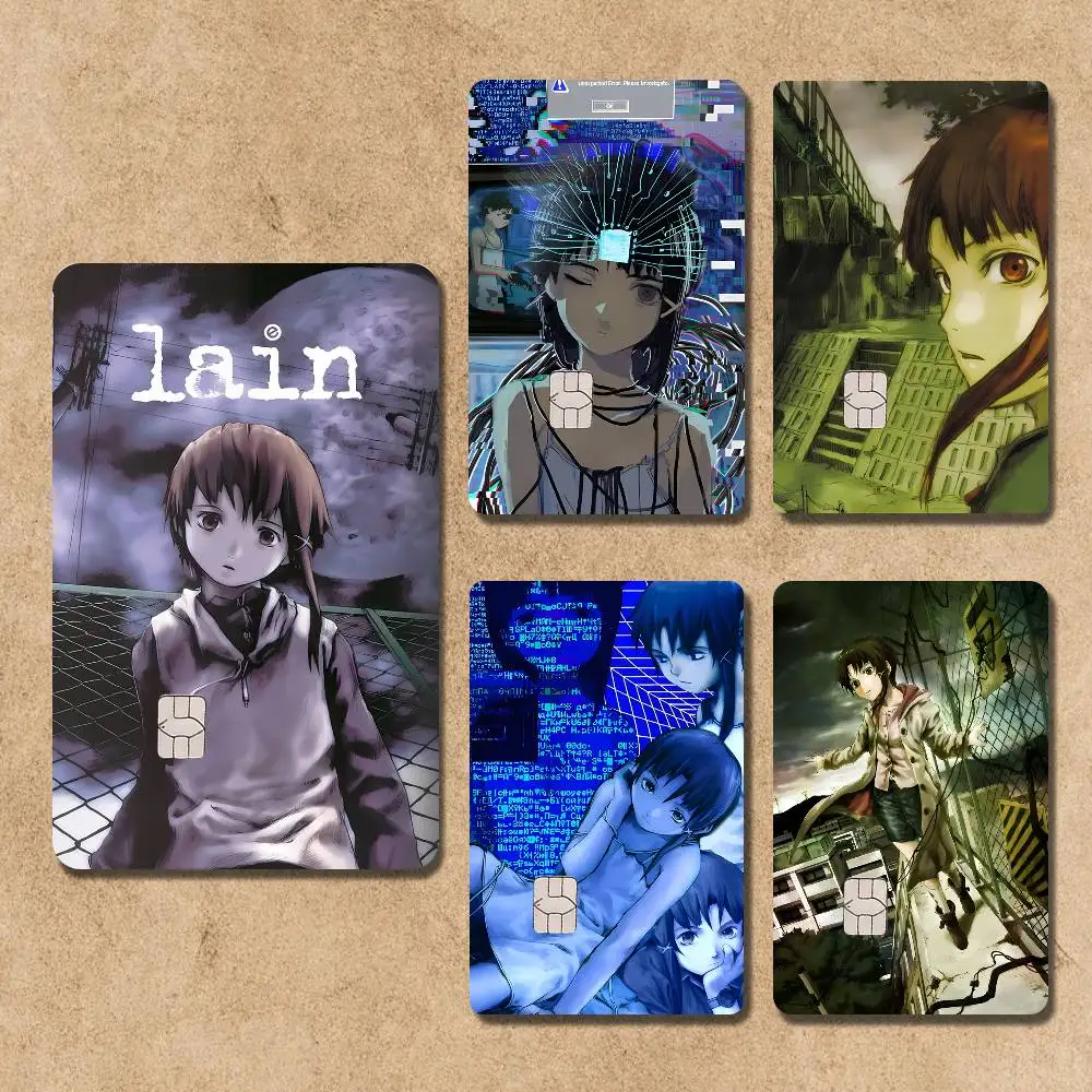 

Serial E-Experiments LainS Card Stickers Credit Visa Debit Bank Charge Card Bus Metro Waterproof Sticker Decal Decoration