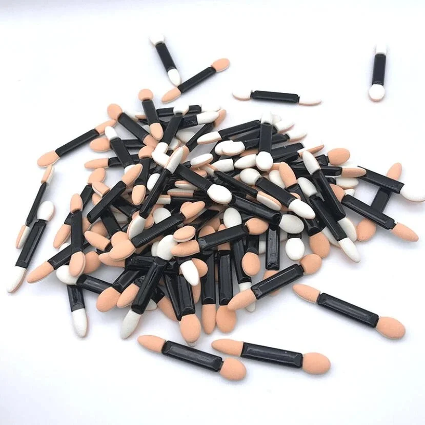 10/30/50/100 Stuks Pro Spons Stok Wegwerp Dubbelzijdig Oogschaduw Applicators Borstel Oogschaduw Applicator Make cosmetische Gereedschap