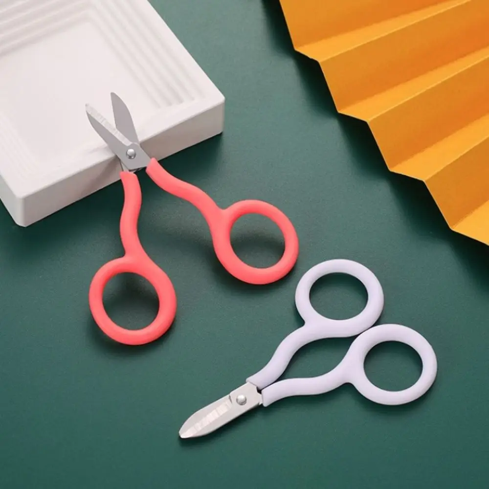 INS Portable Safe Mini Scissor Paper Work Handwork Mini Pocket Scissors Small Stainless Steel Paper Cutter Student
