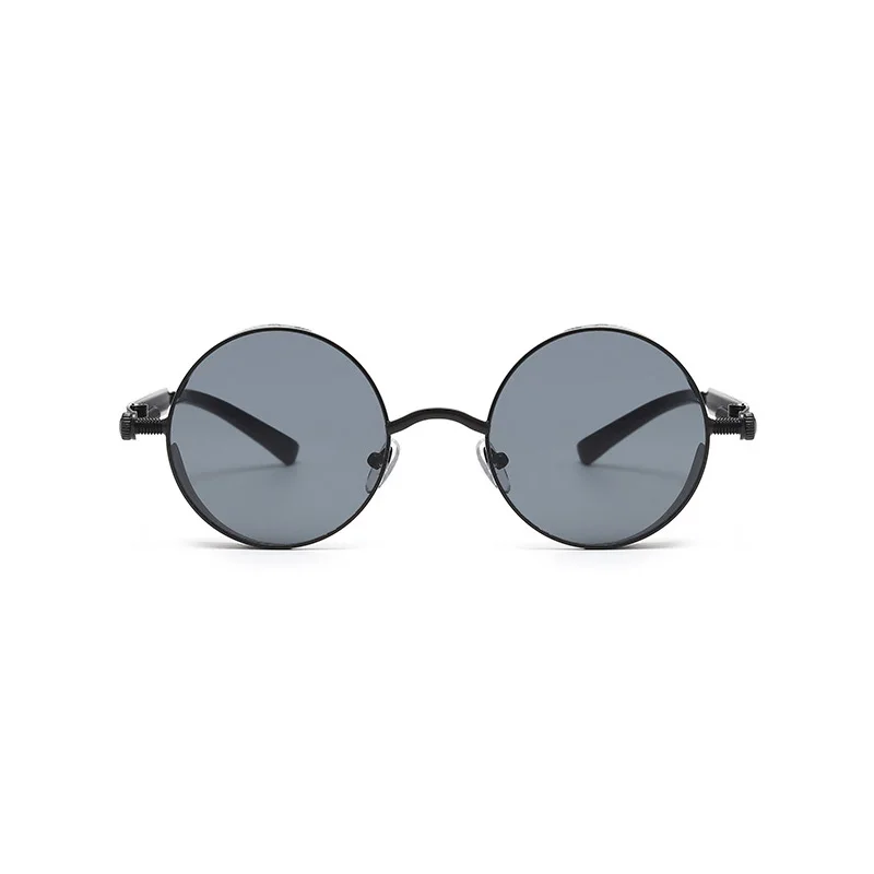 SHONEMES Round Sunglasses Vintage Steampunk Sun Glasses Hollow Frame Outdoor UV400 Eyewear Orange Black for Men Women