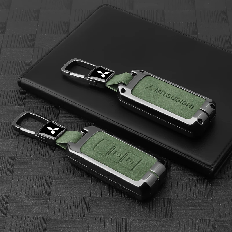 Zinc Alloy Car Key Case Cover for Mitsubishi Outlander 2015 Lancer Eclipse Mirage Pajero Sport 2020G Pajero Sport 3 Accessories