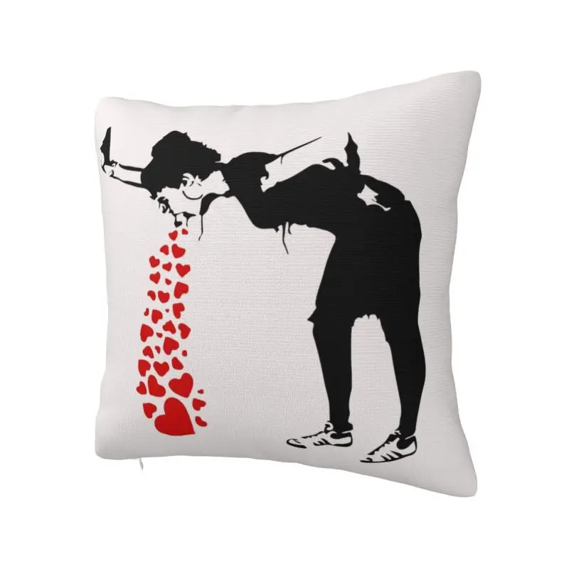 Lovesick Pillow Case Home Decoration Banksy Street Art Grafitti Luxury Cushion Cover Car Pillowcase