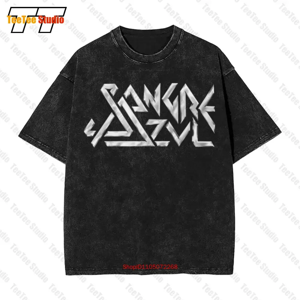 New Dtg Dtf Vintage Oversized T-Shirt Sangre Azul Obsesión Size FWPH
