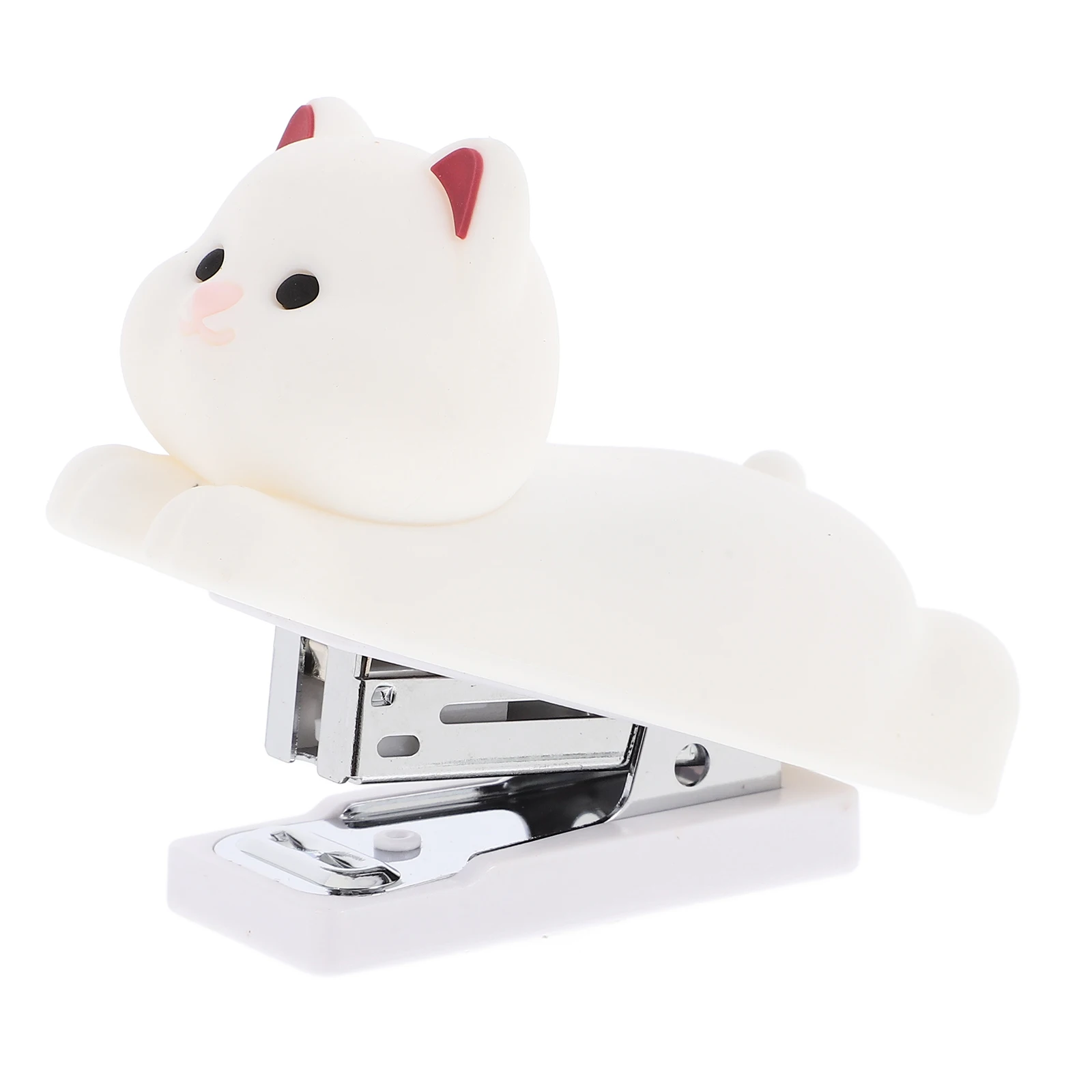 

Silicone Stapler Cartoon Dog Design Portable PVC Desktop Office Supplies Cute Animal Long Arm Metal