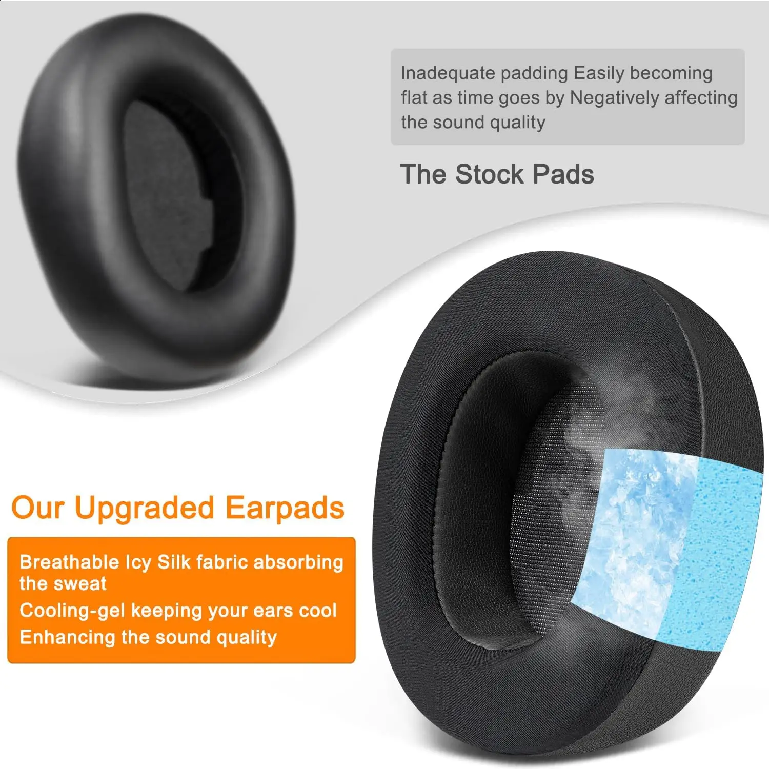 Replacement Earpads for Steelseries Arctis Nova Pro Wireless Headphones, Ear Pads Cushions with High-Density Noise Isolation