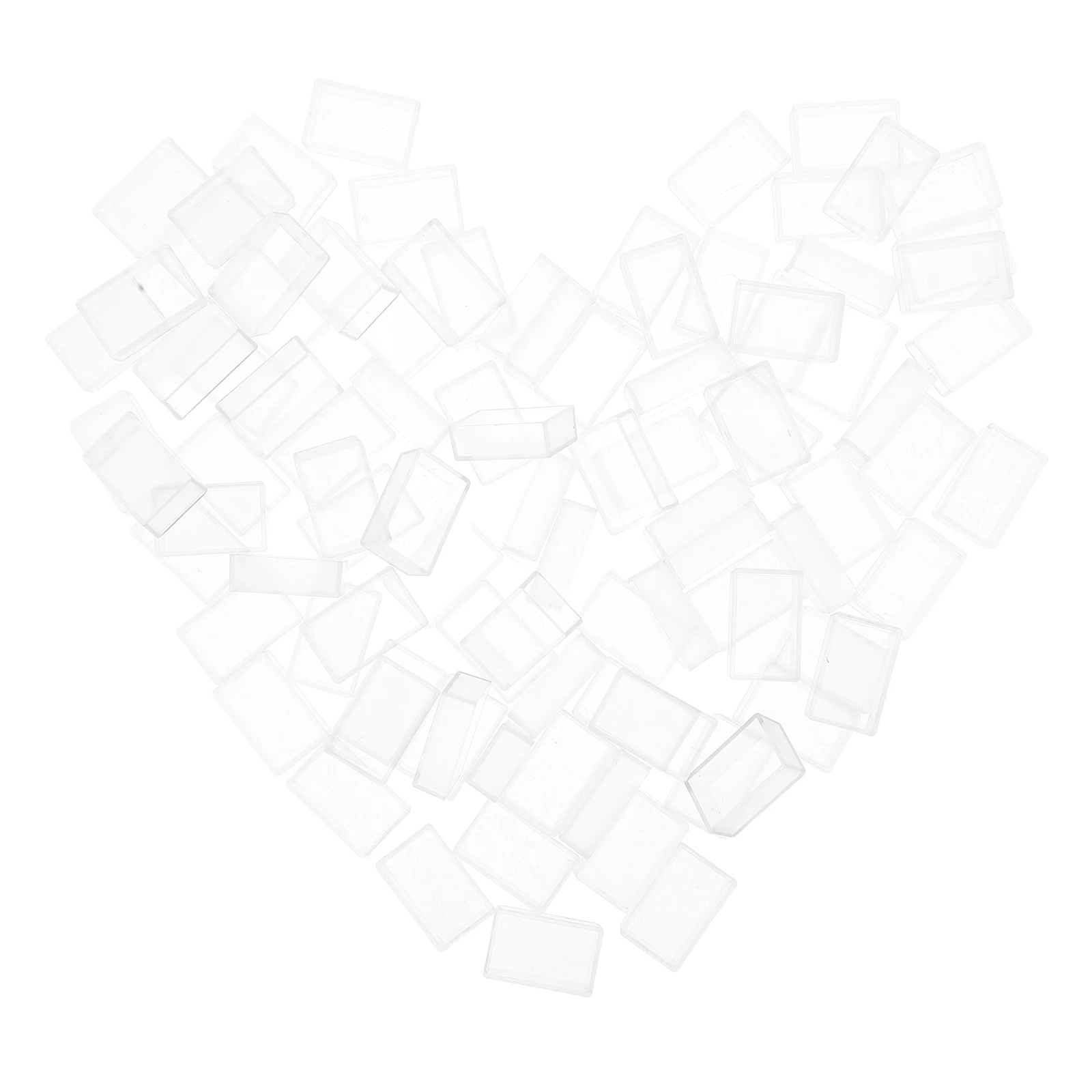 

100pcs Mini Watercolor Paint Pans Empty Palette Containers Portable Travel Supplies Compact Size Storage Box Plastic Trays