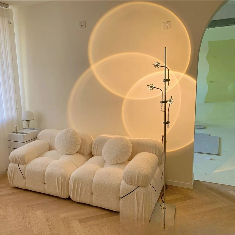 Lámpara de proyección de diseño italiano, muebles para el hogar de estilo nórdico ins, decoración de pared de fondo de sala de estar, luz de diseño y
