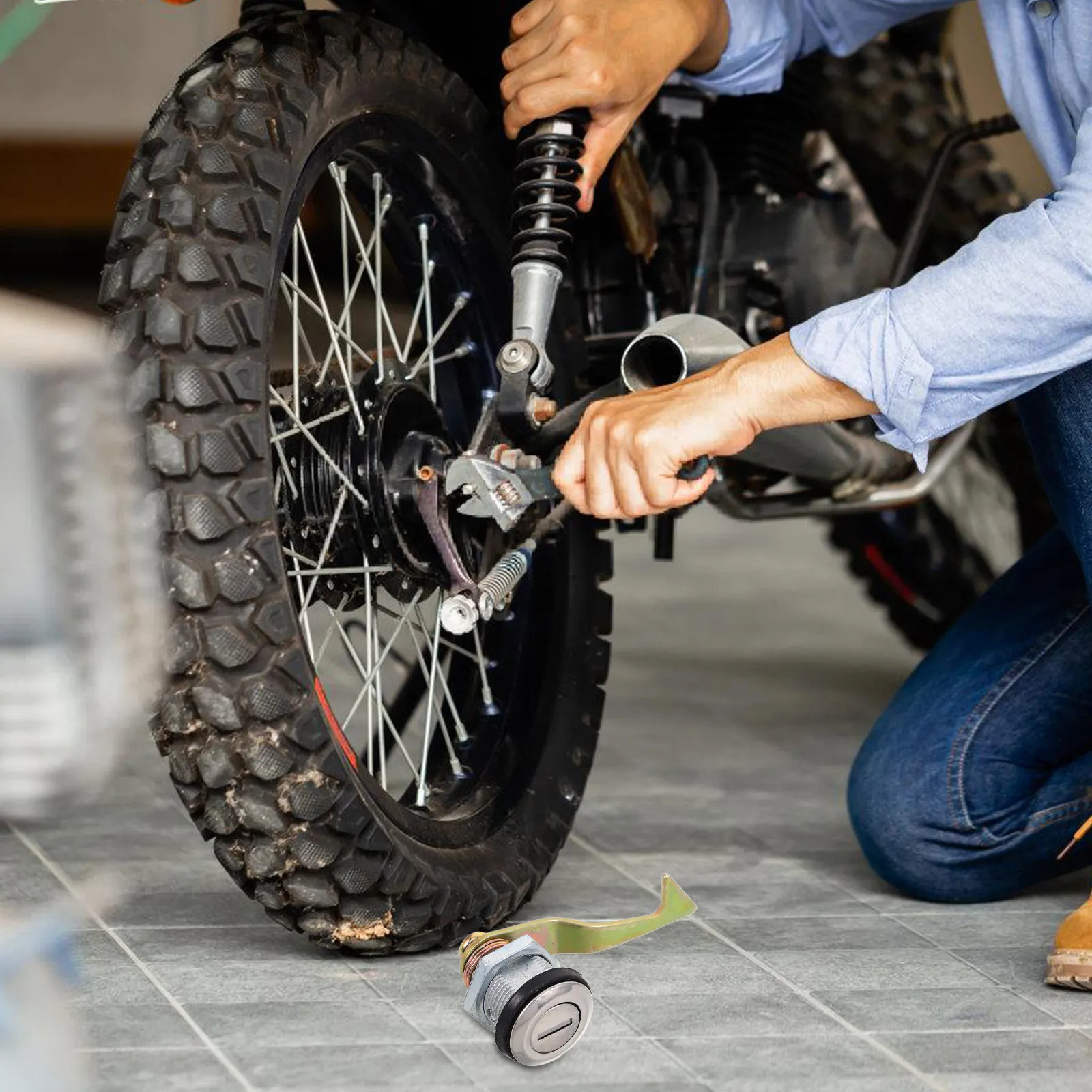 

Замок для заднего багажника мотоцикла, металлический, противоугонный, для электросамокатов и мотоциклов, простая установка, надежное хранение