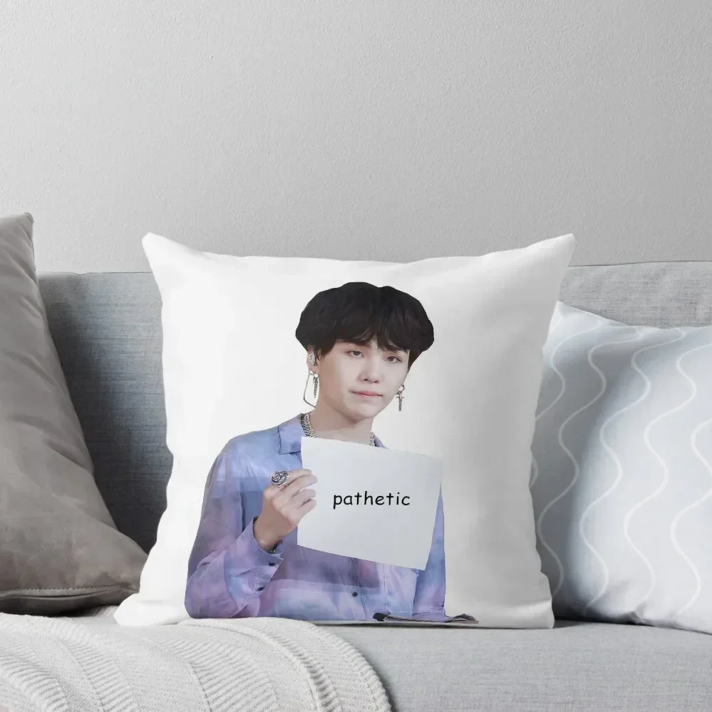 motivational yoongi Throw Pillow Cushion Cover For Sofa Christmas Pillows pillow