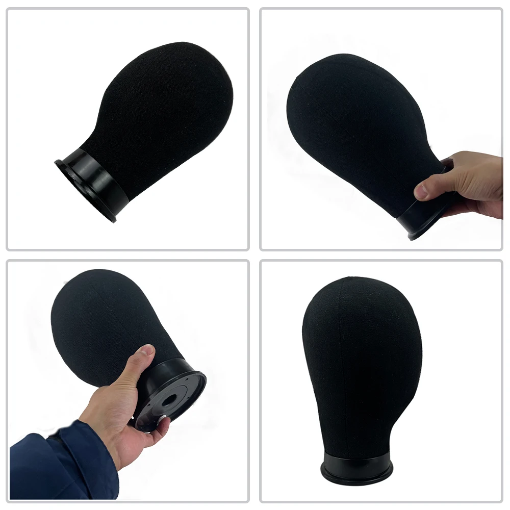 Cabeza de Maniquí de entrenamiento de 23 pulgadas, cabeza de bloque de lona, cabeza de muñeca de estilismo, soporte de trípode de peluca, Kit de