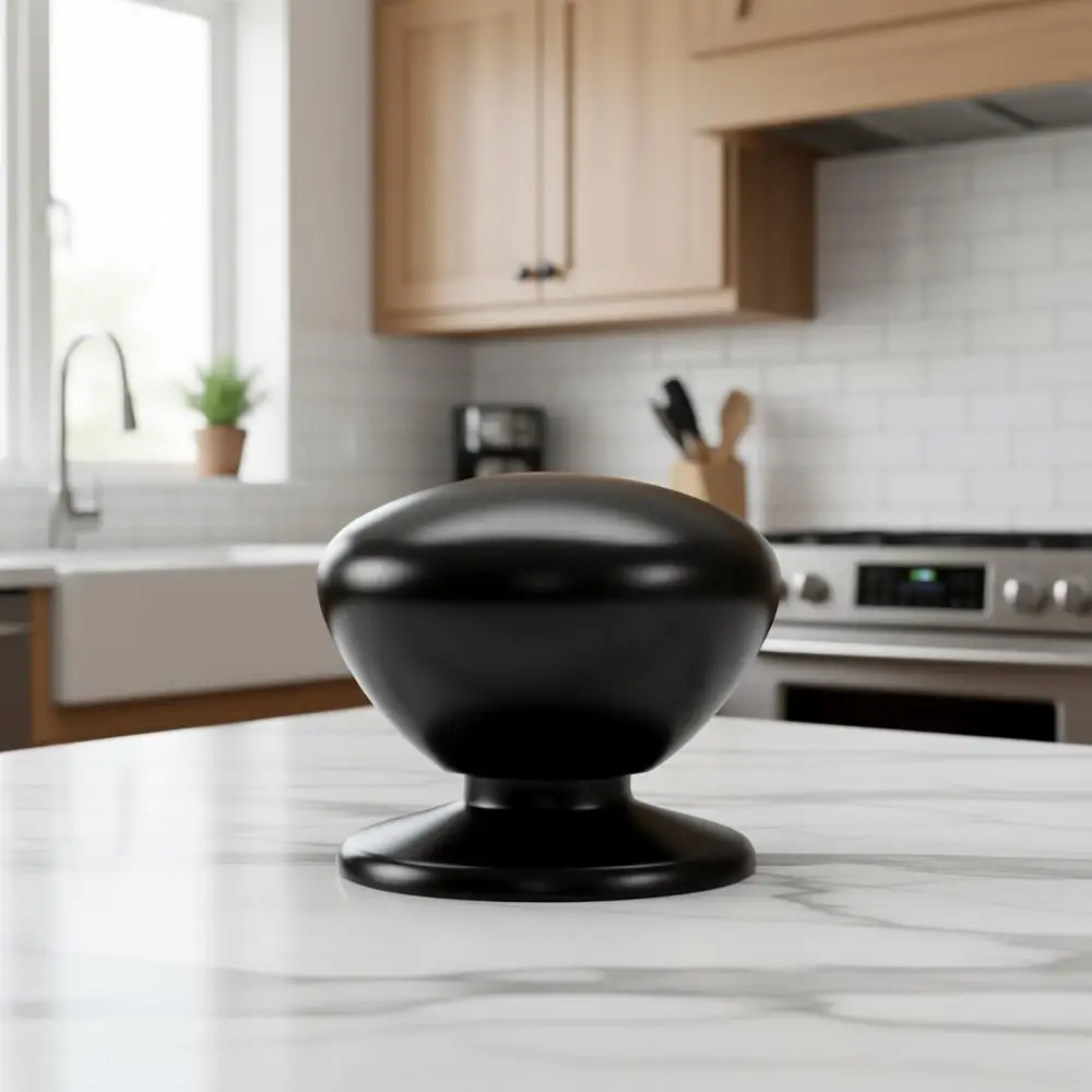 

Extra Large Matte Black Dummy Door Knobs for Closets, Wardrobes, and Cabinets