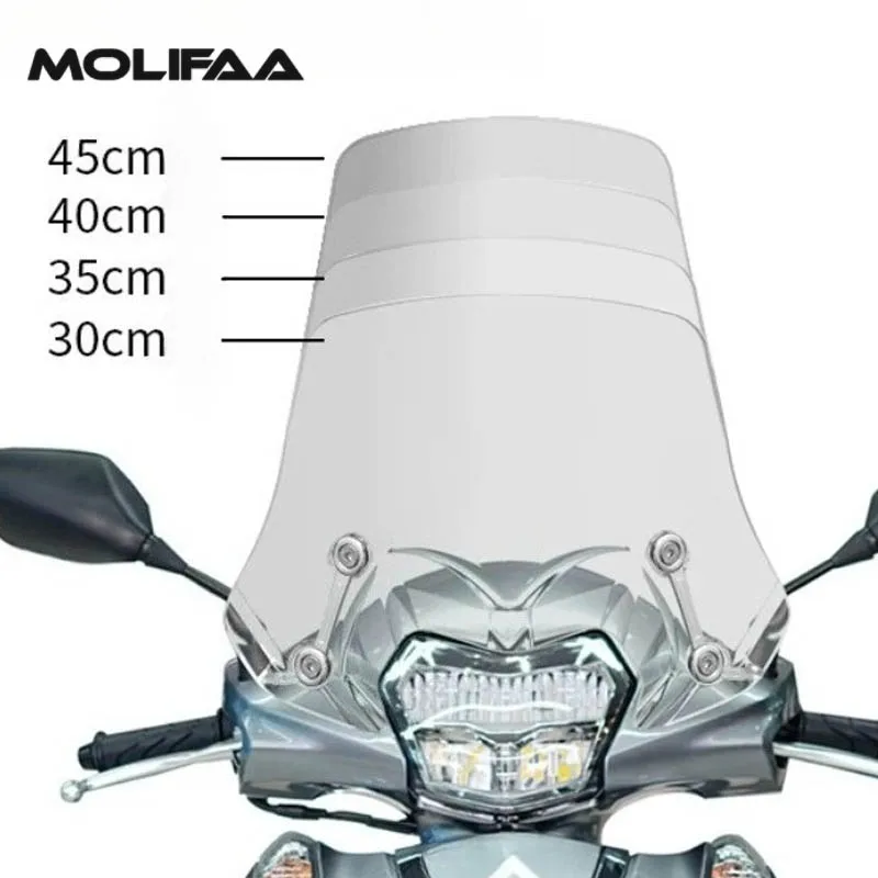 for Honda LEAD 125 Acrylic Windshield Motorcycle Front Windscreens Transparent Smoked Wind Deflectors Cover Accessories