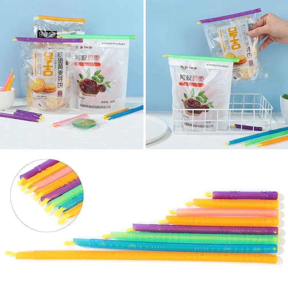5PCS Good Quality Practical Plastic Refrigeration Tool Fresh Lock Sealing Clip Magic Sealer Stick