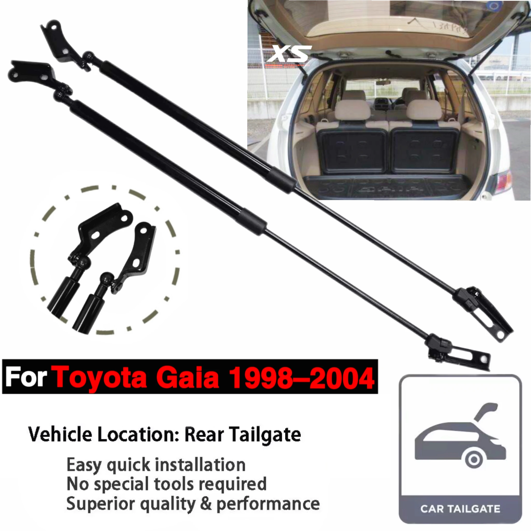 For Toyota Gaia XM10 1998-2004 Station Wagon Rear Tailgate Trunk Lift Support Struts Damper Gas Spring Shock Absorber Piston Rod