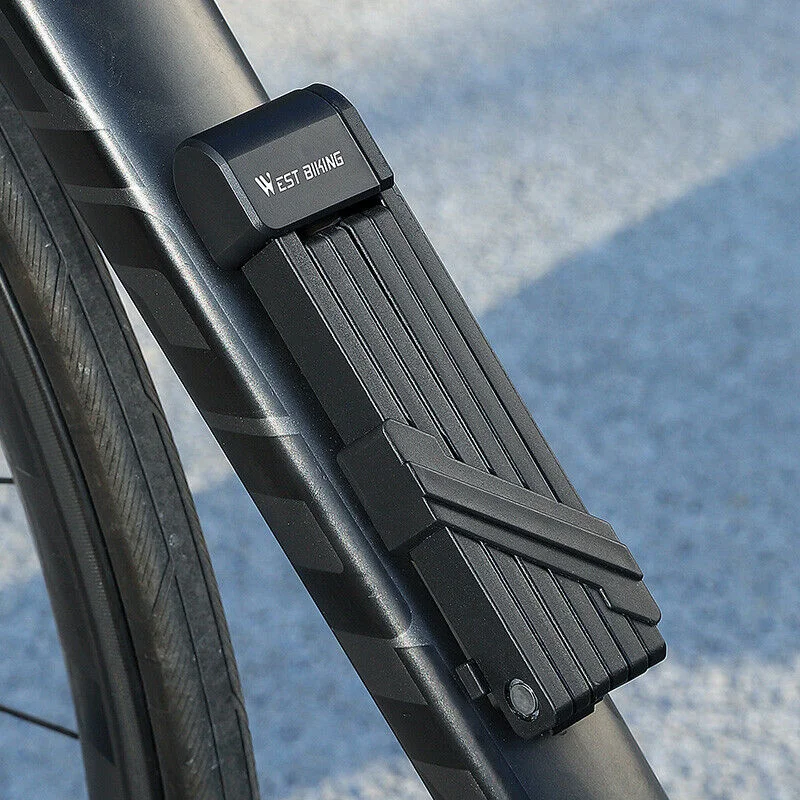 Candado plegable para bicicleta, candado de cadena para bicicleta eléctrica antirrobo, candado de seguridad para motocicleta, accesorios para bicicleta