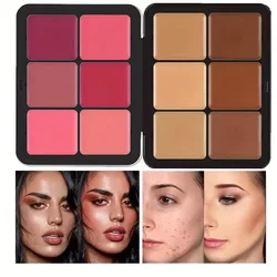 12-color iron box concealer blush cream matte highlight contour makeup all-in-one palette