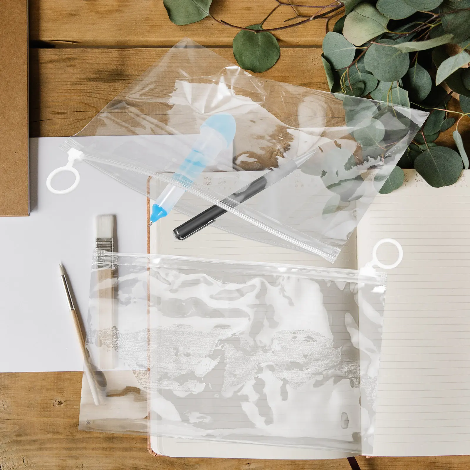 

Набор из 20 легких, износостойких, моющихся пеналов-футляров с кольцом для вытягивания для школы, офиса, активного отдыха, универсальные, оптом