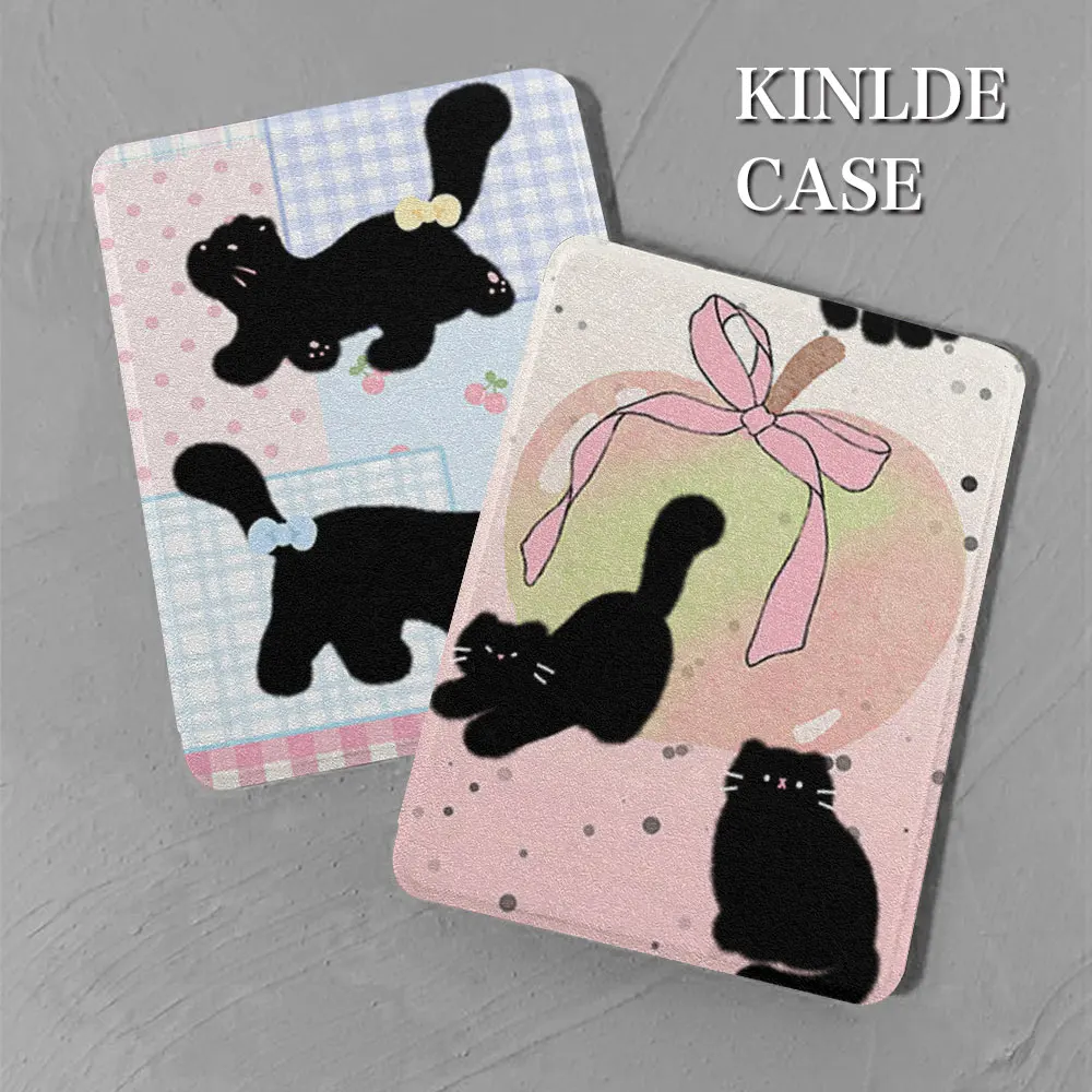 kindle case paperwhite4th Cats and plants 2014voyage tpu leather case 2022 11th 10th 9th generation Oasis 2 3 funda 2021