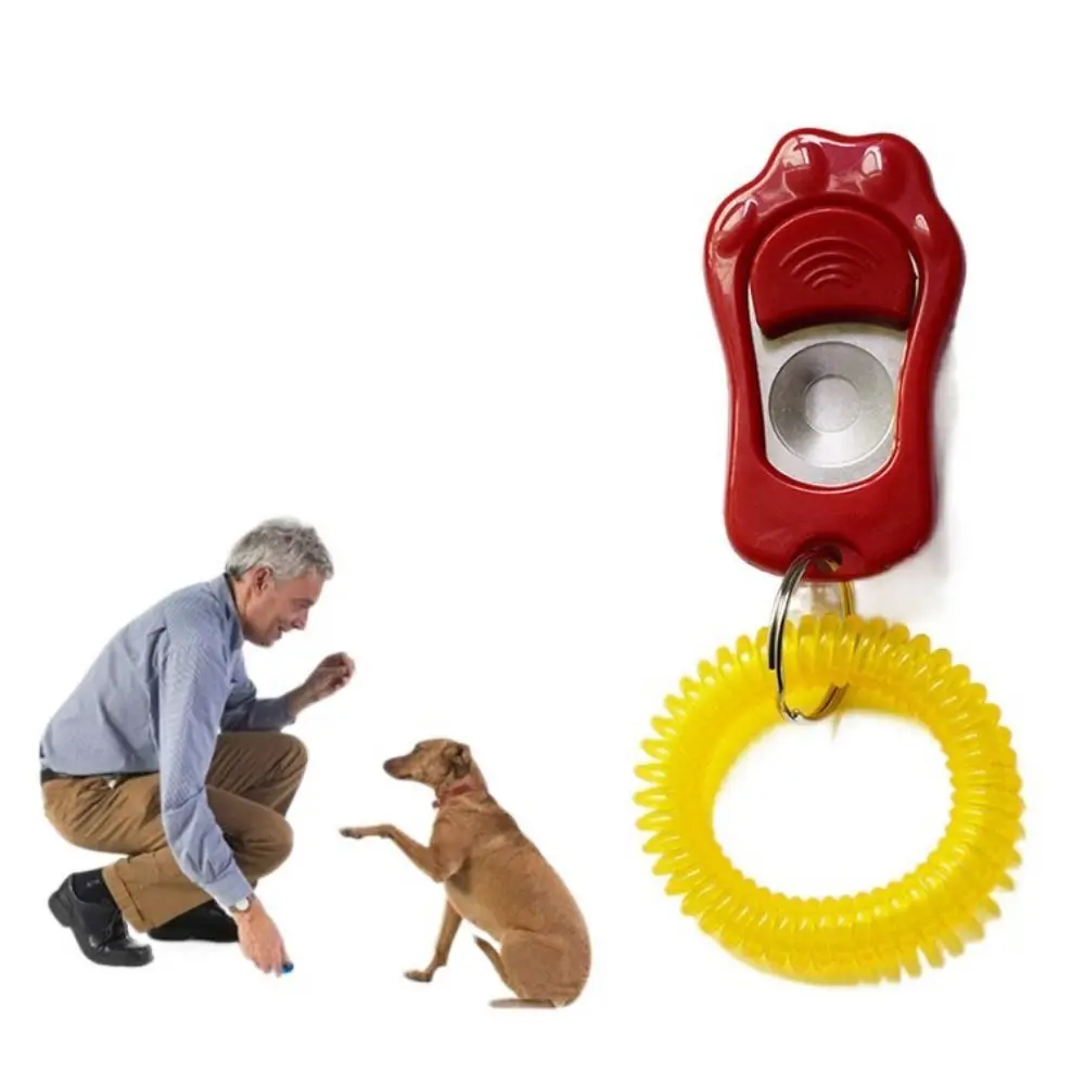 Paw Shape Dog Clicker Toys Pet Tranining Clickers Obedience Dog Pets Training Trainer Click