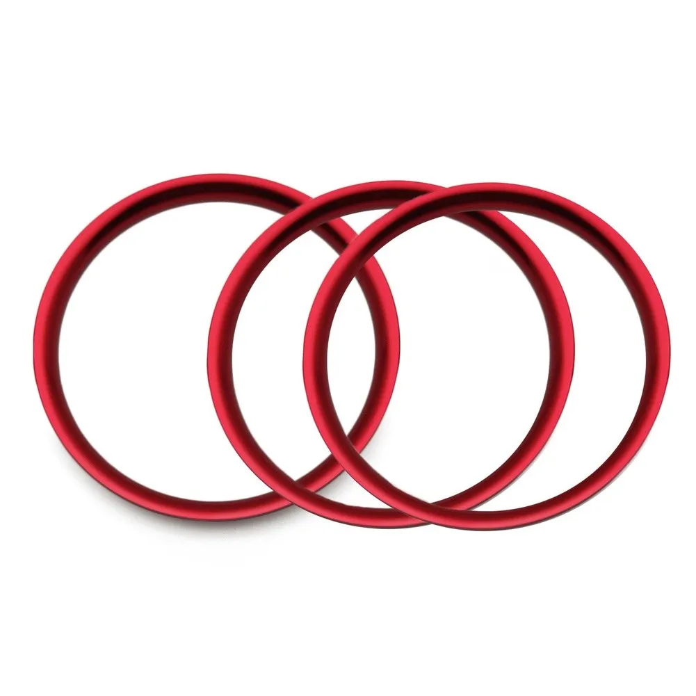 Car Interior Decor AC Vent Trim For Car Interior Styling Red Automotive Interior Enhancement Wear Resistant Build