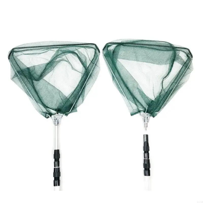 

Foldable Landing Net with Telescopic Aluminum Pole Handle Extendable Landing Net Collapsible Fishing Landing Net