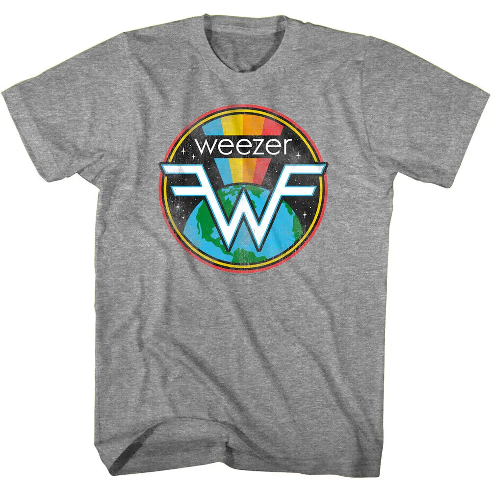 Weezer Space Logo Men's T Shirt Pacific Daydream Album Rock Band Merch Concert