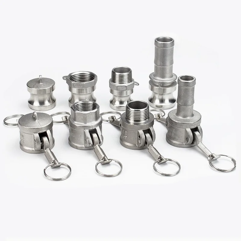 

Муфта Camlock из нержавеющей стали 304, быстроразъемные фитинги 1/2 дюйма, 3/4 дюйма, 1 дюйм, 1-1/4 дюйма, 1-1/2 дюйма, 2 дюйма, резьбовой соединитель для шланга, вода, масло