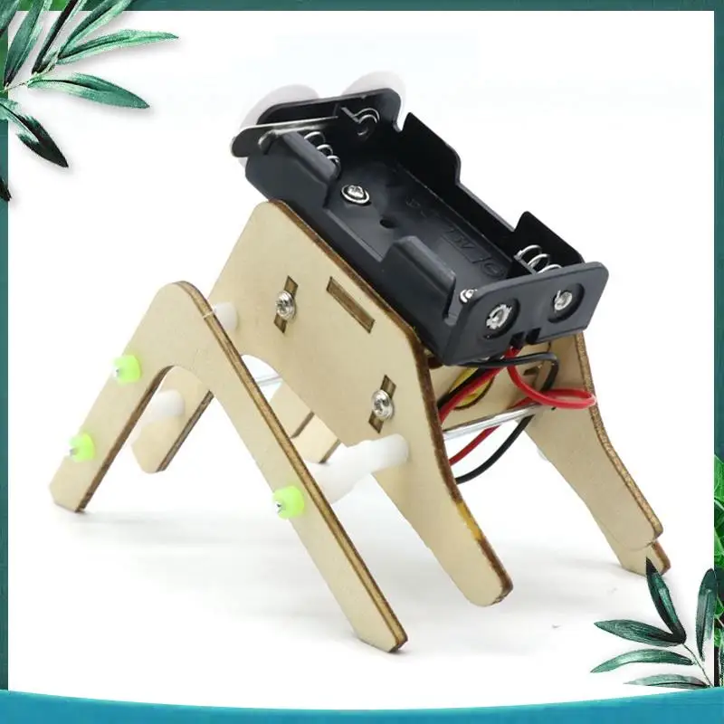 

Wooden Walking Spider Robot Bionic Spider Robot DIY Assemble Model Science Technology Experiment Kit Durable