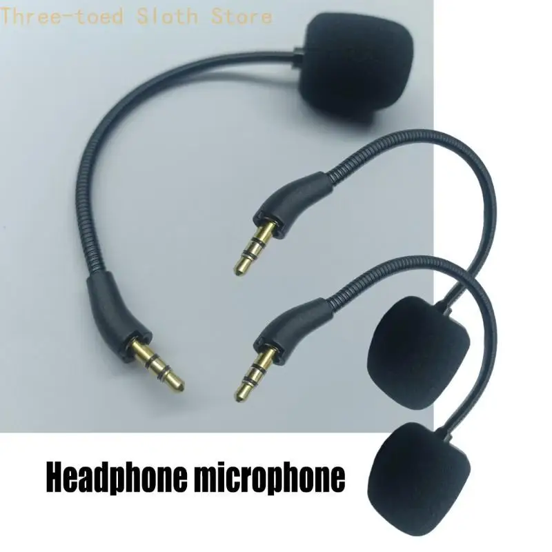 MIC INTABEABLE con esponja para reducción ruido función auriculares juegos K820NC y transmisión voz E74A