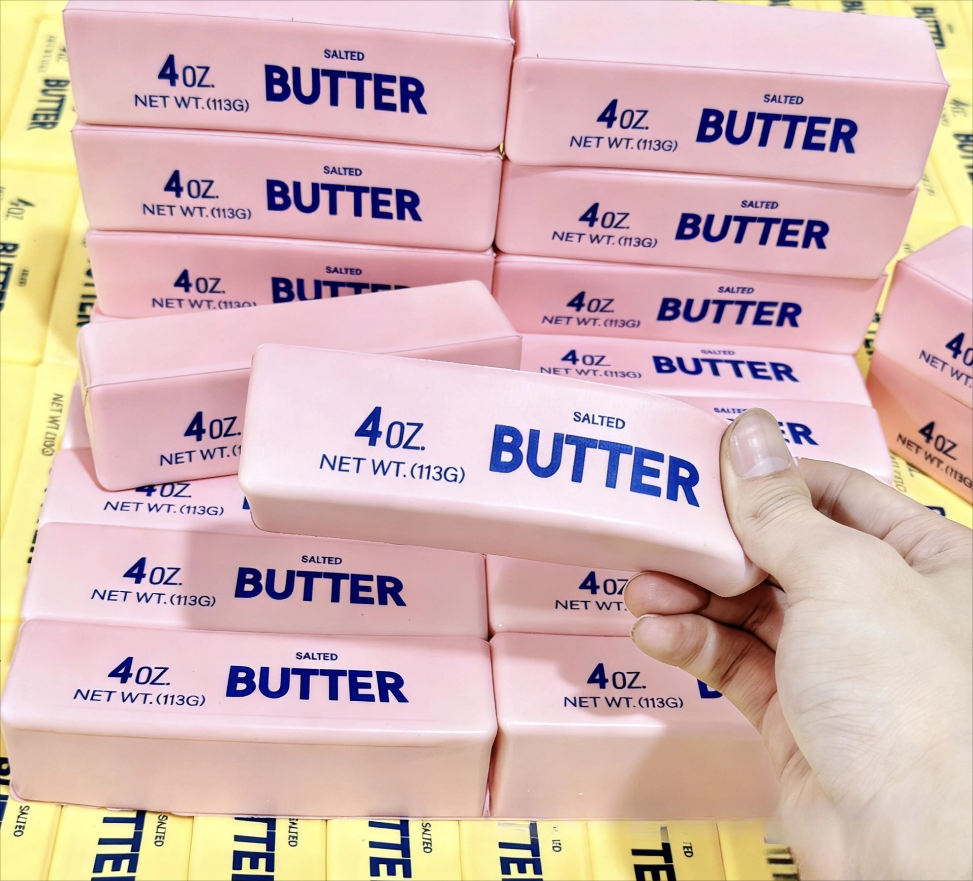 Strawberry Butter Squishy Super Soft Food Squishy Toys Stress Relief Moist Squeeze Fidget Toy Butter Stick Chocolate Squish Toy image 6