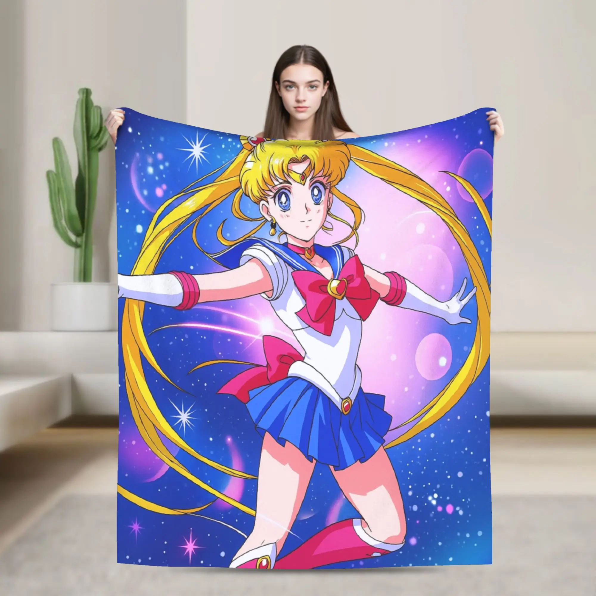 S-Sailors أقمار لينة بطانية دافئة الاطفال أفخم الفراش يلقي طباعة في الهواء الطلق الفانيلا المفرش أريكة غطاء سرير