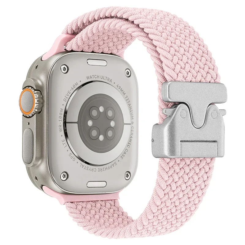 Parachute gevlochten band voor Apple horlogeband 46 mm 44 mm 45 mm 42 mm 41 mm 40 mm Ultra 2 49 mm voor iwatch Series 10 9 SE 8 7 6 5 4 riem