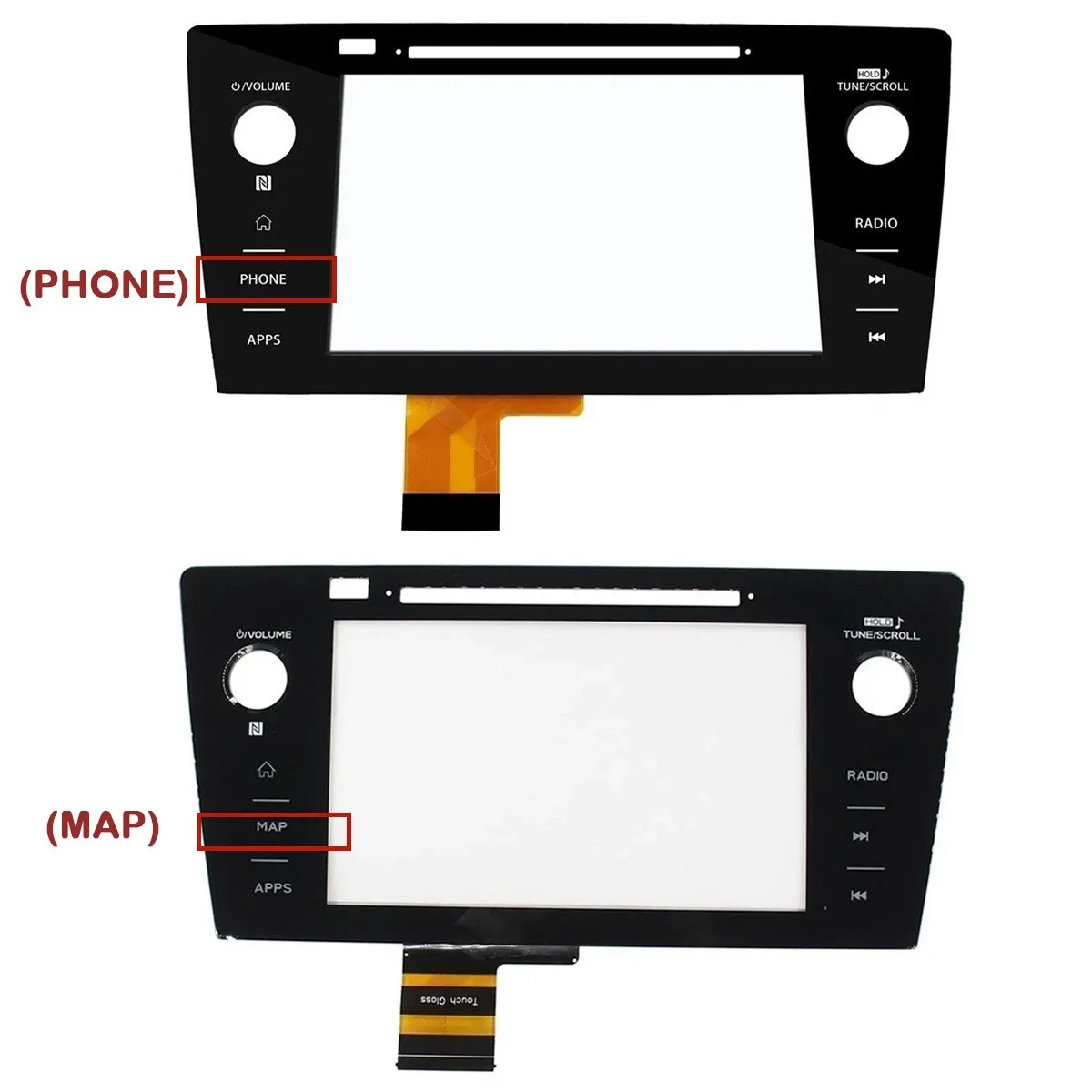 Touch screen Digitizer For 2018-2019 Subaru Legacy / Outback Navigation Multimedia Radio Screen Repairment