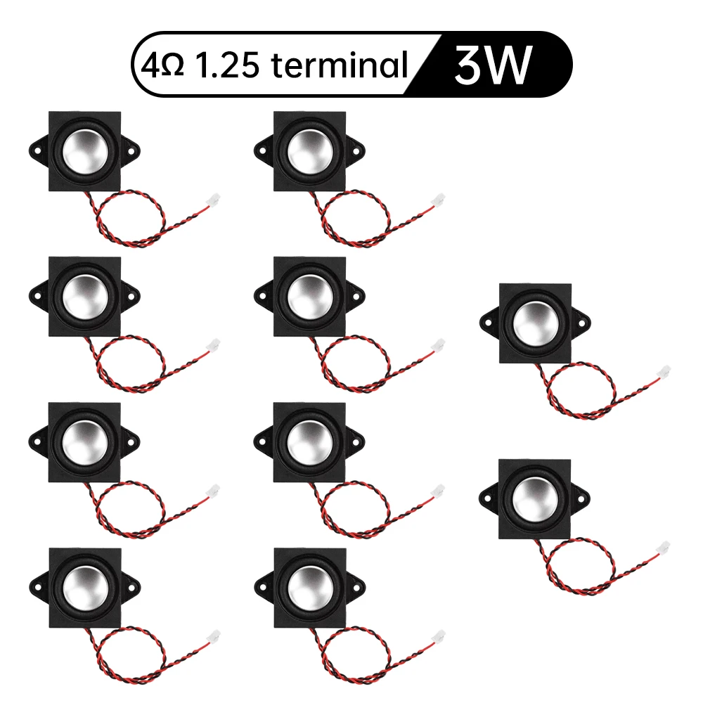 10PCS Speaker Arduino 3w 4/8 ohm 2831/3128 holte speaker full range bass speaker BOX reclame machine speaker 2.0 terminal