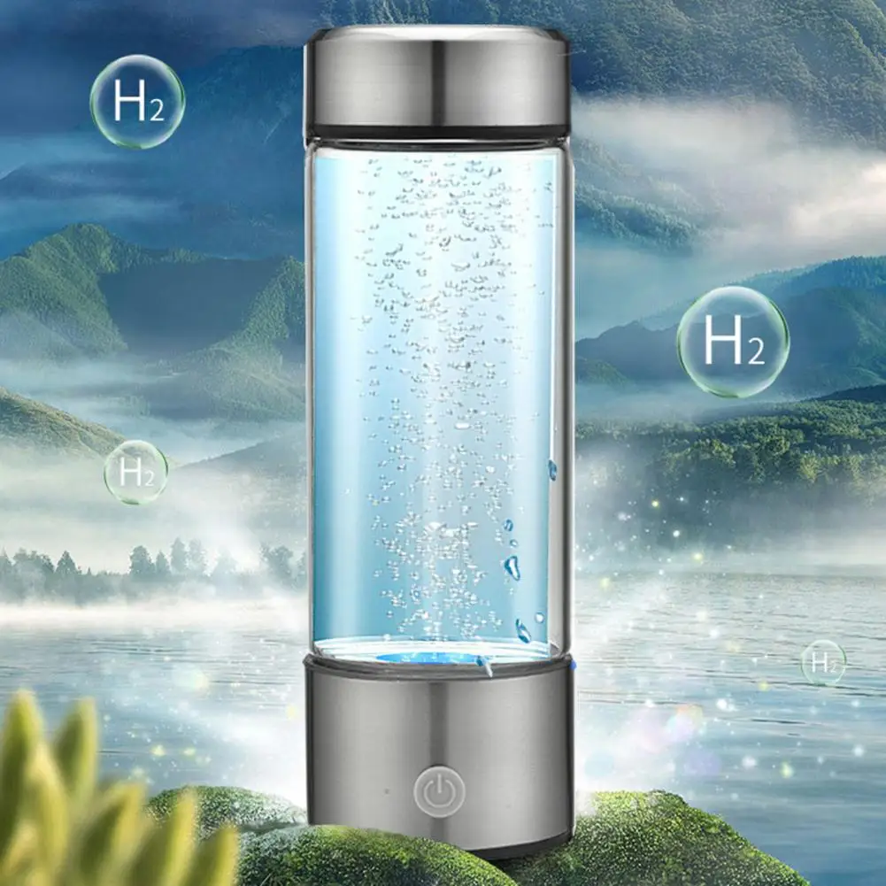 

Hydrogen Water Cup Portable Hydrogen Water Bottle Generator for Travel Exercise Quick Electrolysis Ionizer Cup Compact Hydrogen