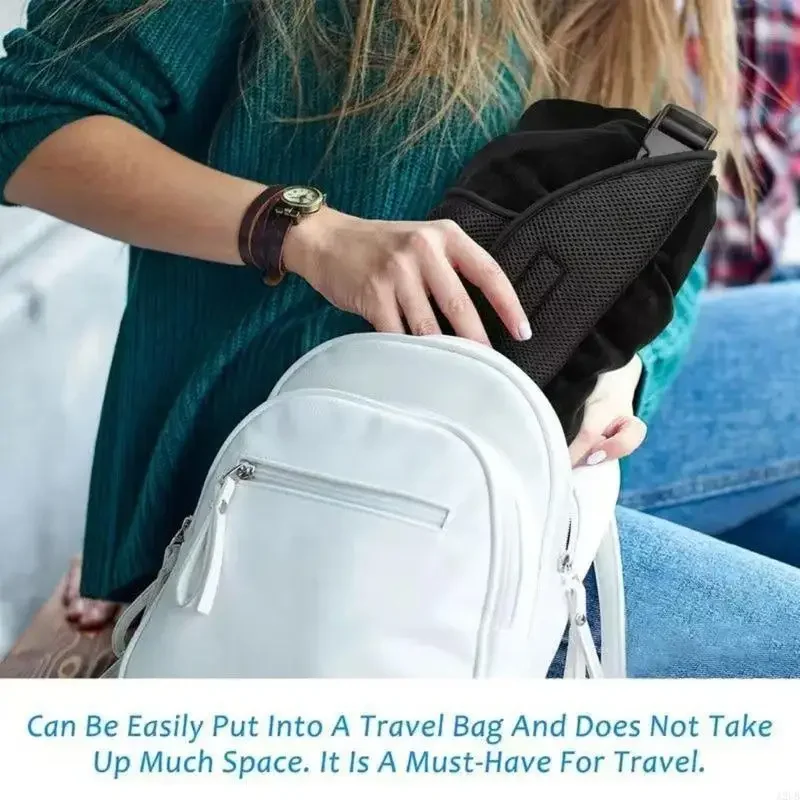 Kids Travel Cushion With Secure Straps Plane Car Compatibility Quick Setups Polyester Fabric Easy Cleaning 15UB