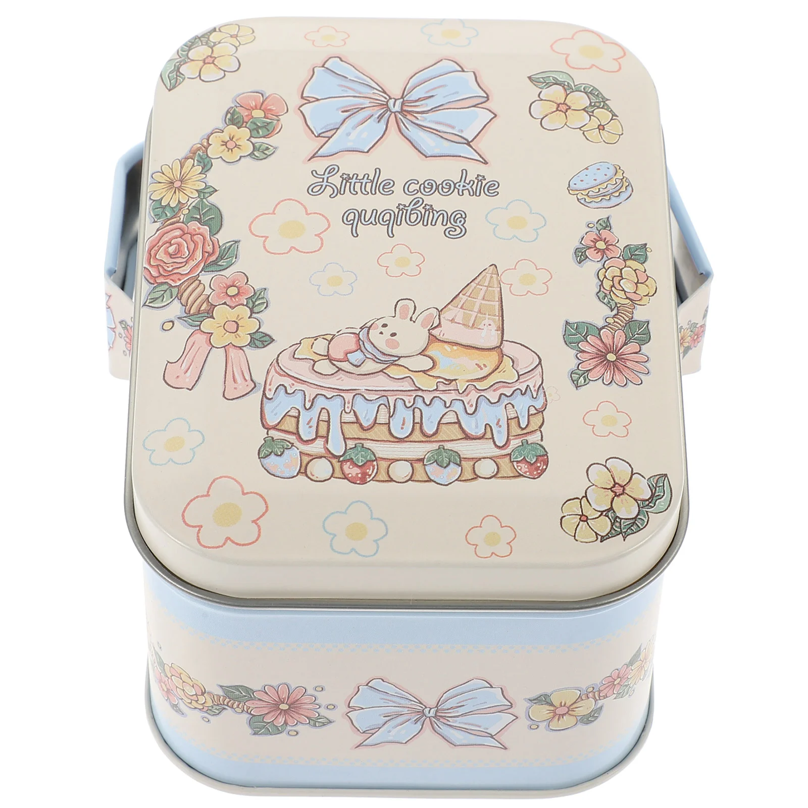 

Christmas Gift Packaging Tin Box Cookie Jar Candy Elk Rabbit Tinplate Sweet Container Printing