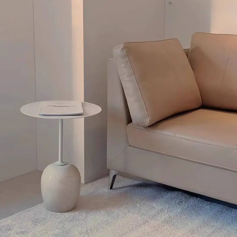 

Marbles Living Room Coffee Tables Round Decoration Corner Salon Coffee Tables Modern Nordic Couchtisch Bauhaus Furniture