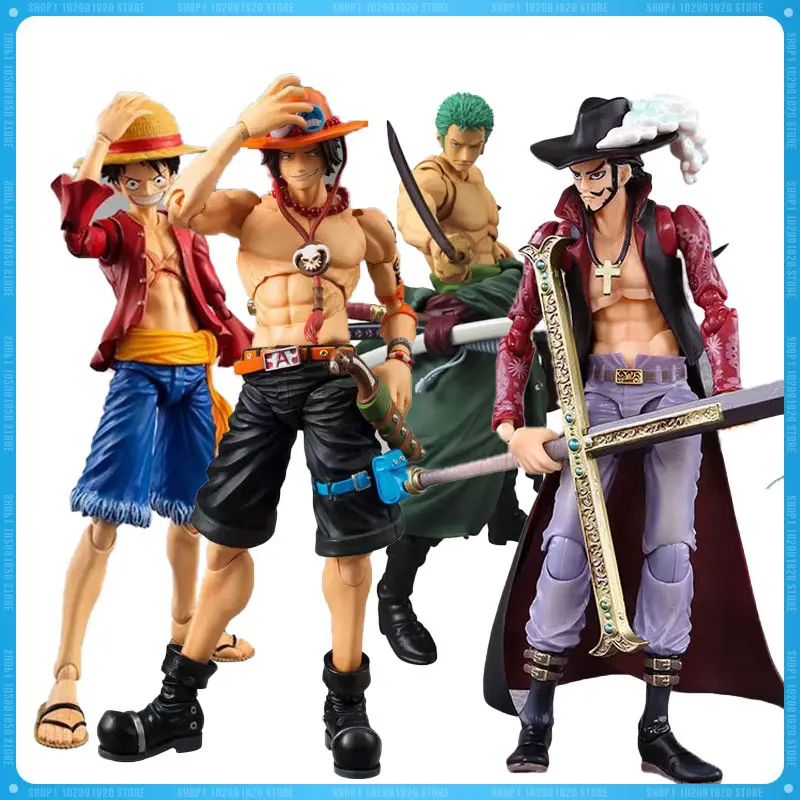 Einteilige Figuren ruffy roronoa zoro ace variable artikulierte bewegliche Gelenke Aktion Anime Figur Sammlung Modell Spielzeug Geschenk