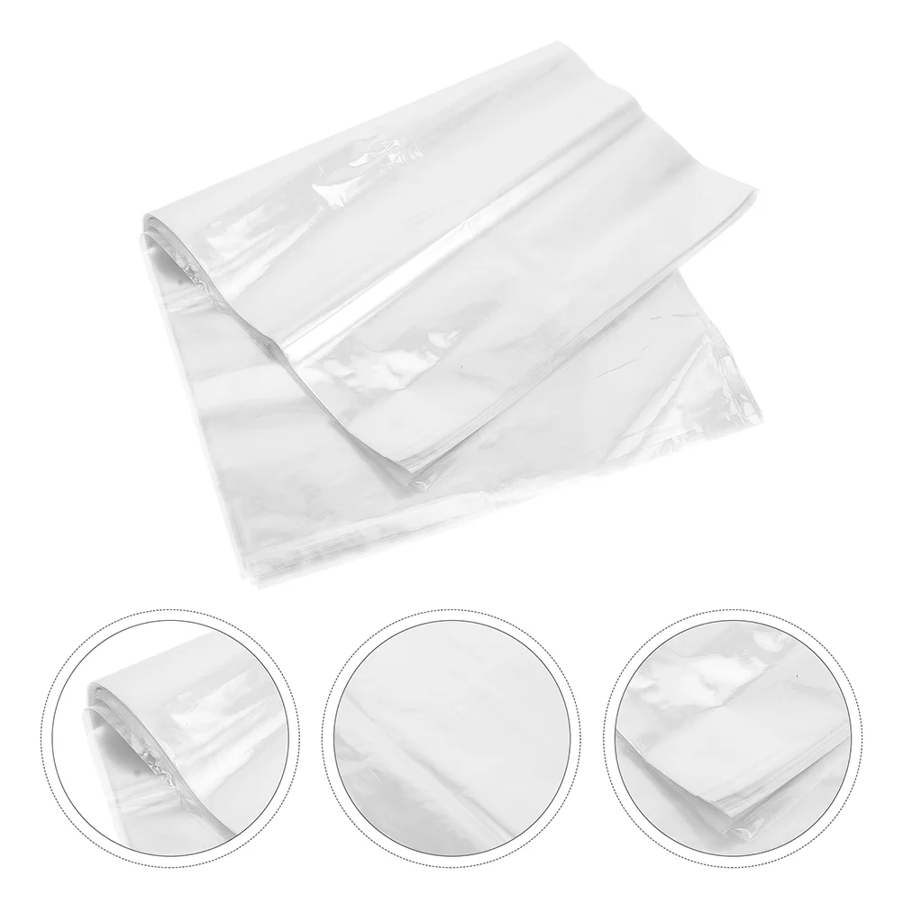 100 Pcs Shoe Plastic Film Bag Wrapping Soap Shrinkable Pvc Storage Bags Sneaker Seal Pouches Travel