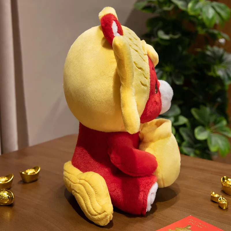 Pluszak Szczęśliwy Koń 25/30 cm, Maskotka Roku Konia, Noworoczny Przynosiciel Dobrych Życzeń, Pluszowa Lalka, Dekoracja Domu, Pluszaki Kucyki