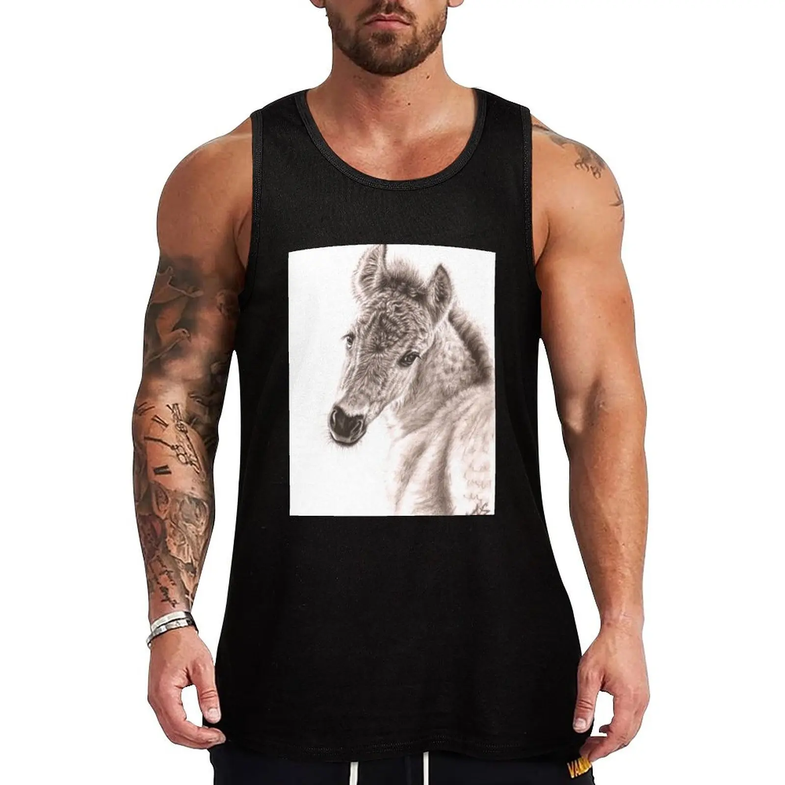 Wild Horse Foal Tank Top singlets for men bodybuilding t shirt Men's summer clothes Gym man