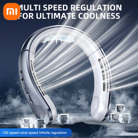 Xiaomi New Neck Air Conditioner Portable Neck Fan Rechargeable Semiconductor Refrigeration Leafless Fan Outdoor Personal Wearabl