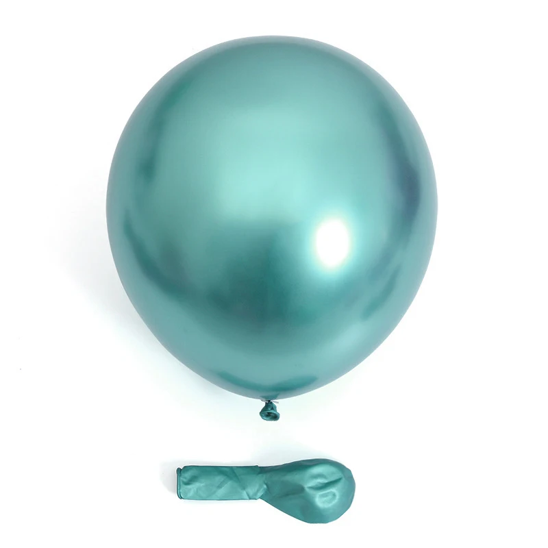 10/20/50 Stück Metallic-Geburtstagsballons Metall Blau Rot Chrom Silber Roségold Luftballons für Party Babyparty Hochzeitsdekorationen – Detail 14