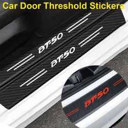 Car Decals for Mazda BT50 BT-50 Logo Rear Trunk Door Threshold Stickers Anti Scratch Protective Film Bumper Guard Pedal Decor