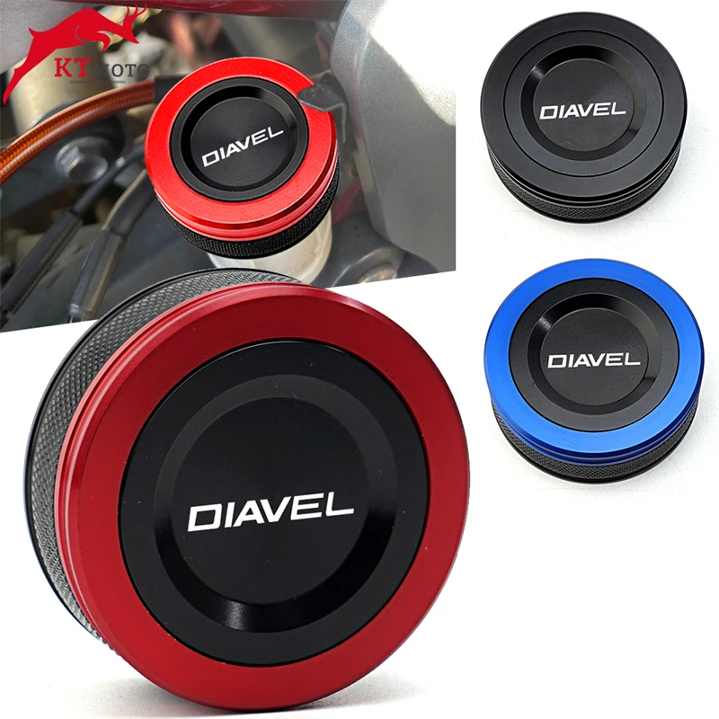 

CNC Rear Brake Fluid Reservoir Cover Cap For Ducati Diavel DIAVEL 2011 2012 2013 2014 Motorcycle Accessories