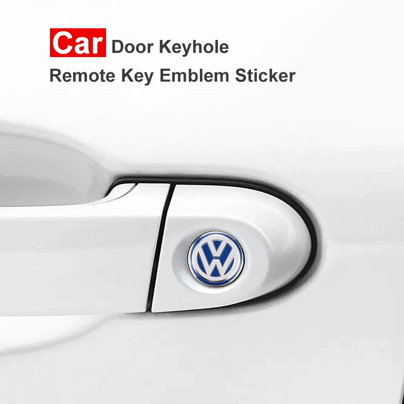 10Pcs Car Remote Key Sticker Aluminum Emblem Decoration Decal For VW GTI Polo Golf Passat Tiguan Arteon Touareg Taigo Bora Jetta