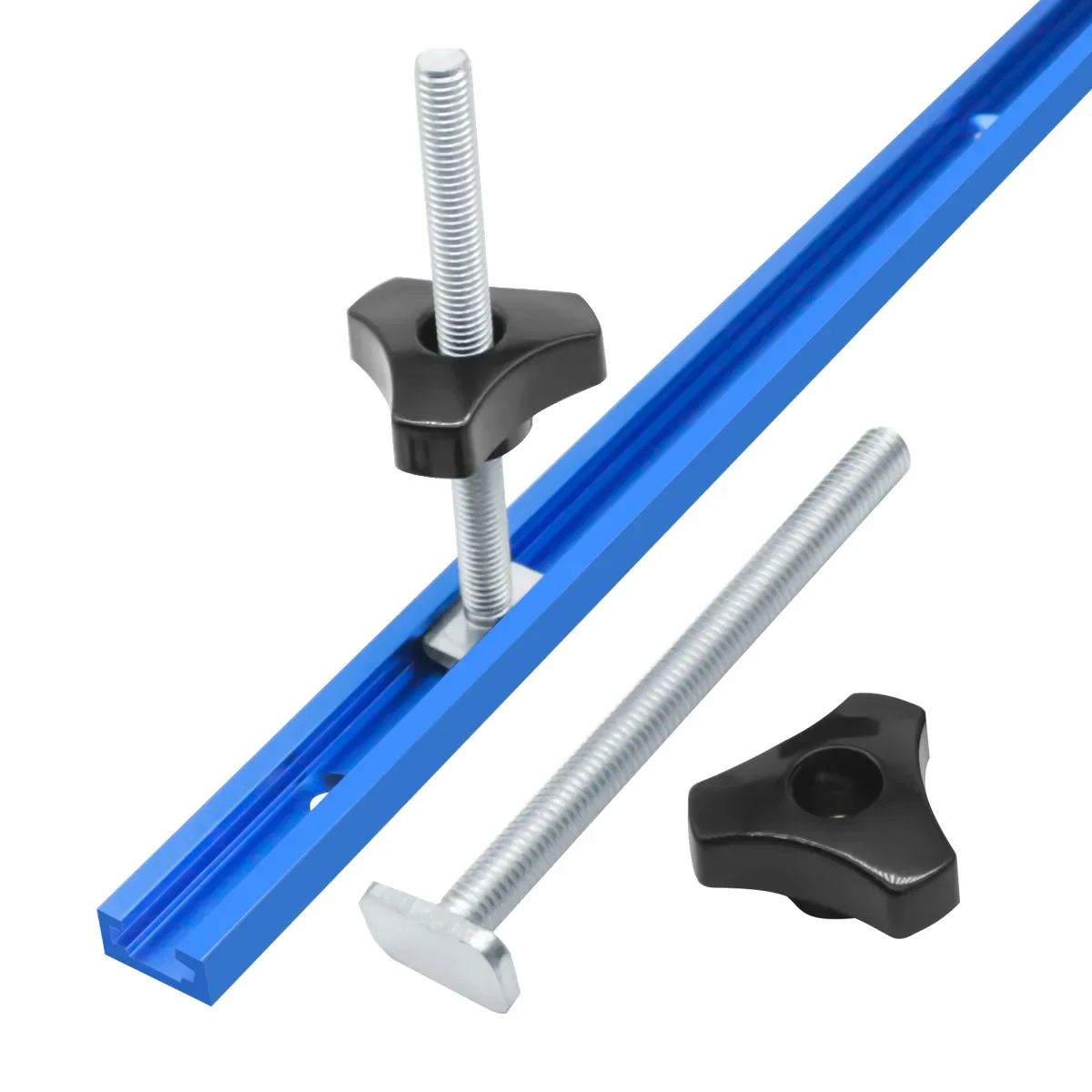 T Bolt Knob Kit - Miter Track Sliding Nut T-Slider T Slot T Bolt and Nut Set - T Screw and Plastic Knob Nut - Jigs Screw Fixture